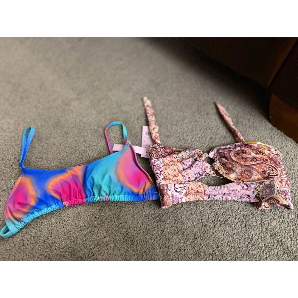 Target Brand Bikini Swimsuit Top Lot Size XS and 32B Shade & Shore Xhilaration